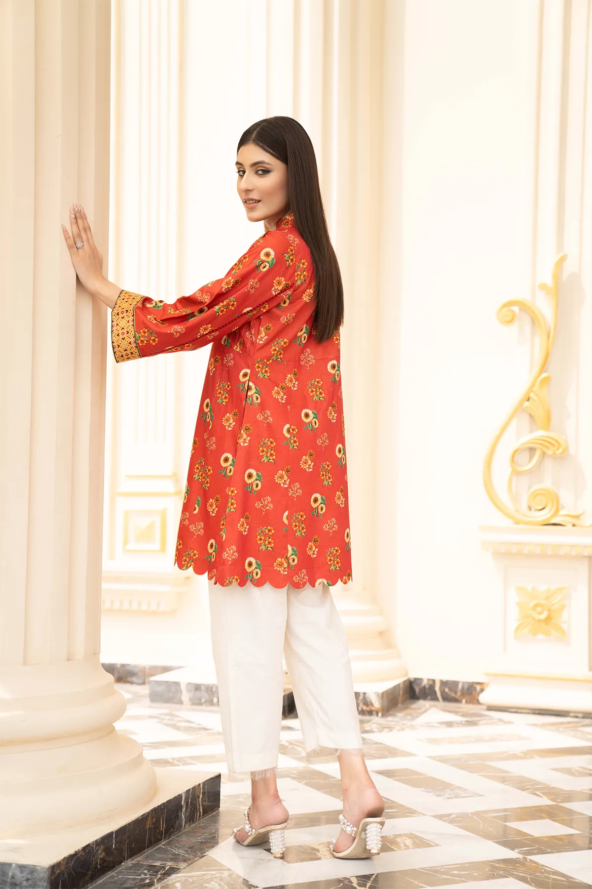 1PC Raw Silk Shirt - 40