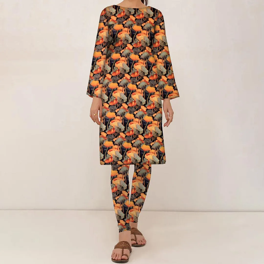 2PC- Unstitched Digital Printed Linen Suit PW9465