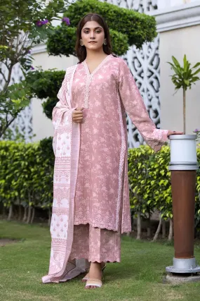 3PC Printed Unstitched Khaddar Suit KKH-2900