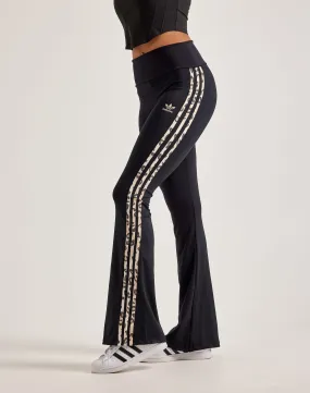 Adidas Leopard Luxe 3-Stripes Flared Leggings