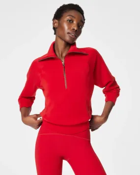 Air Essentials half zip, Spanx Red