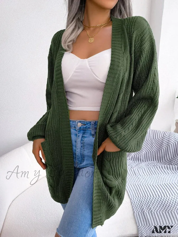 Amy Fashion - Autumn Winter Knitted Women Cardigan