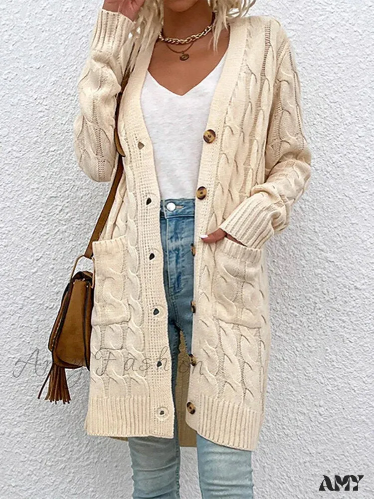 Amy Fashion - Winter Vintage Casual Loose Cardigan