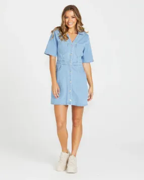 Andrea Denim Dress - Sandwash