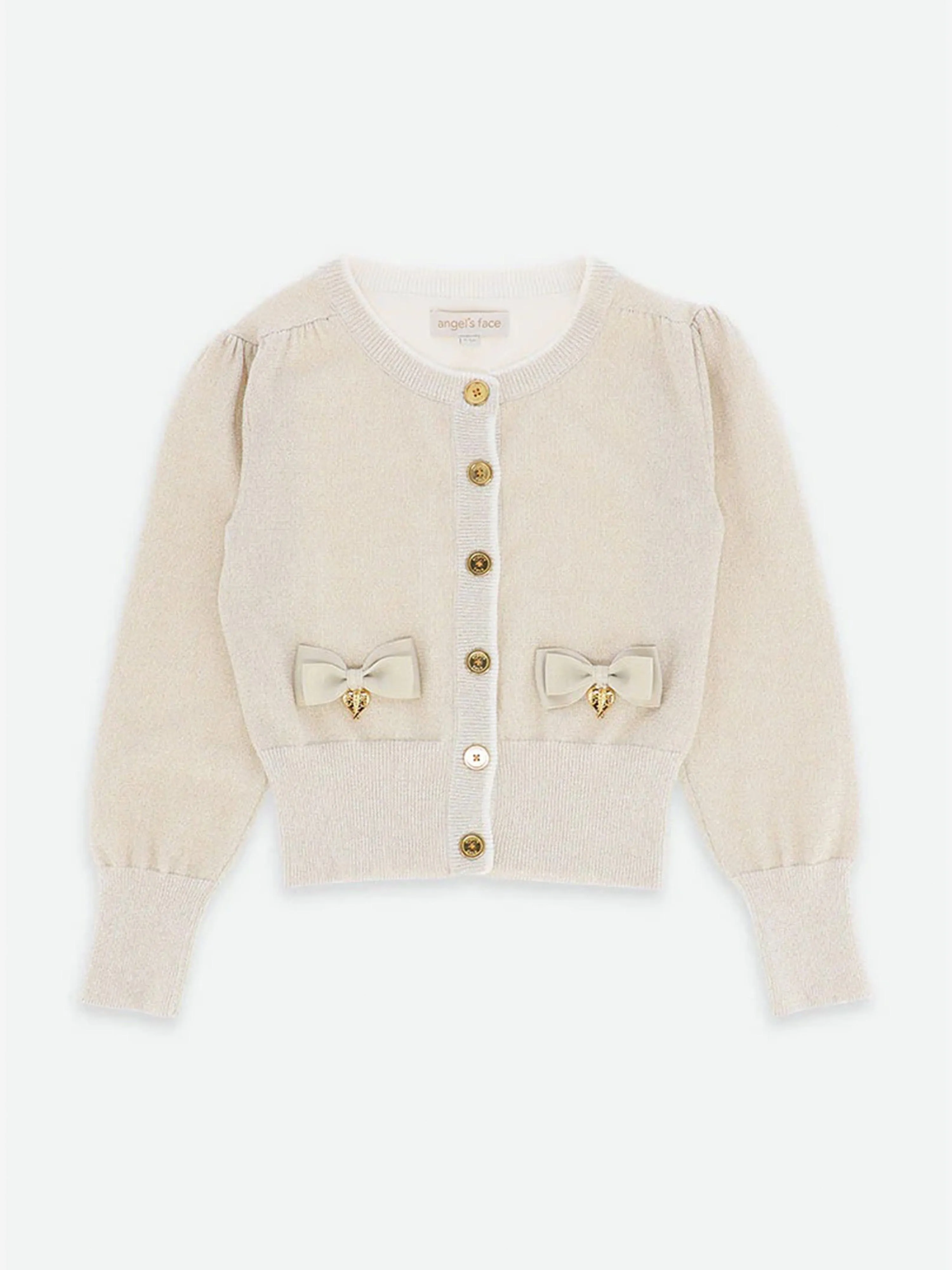 Angels Face Girls Nicolette Cardigan in Gold