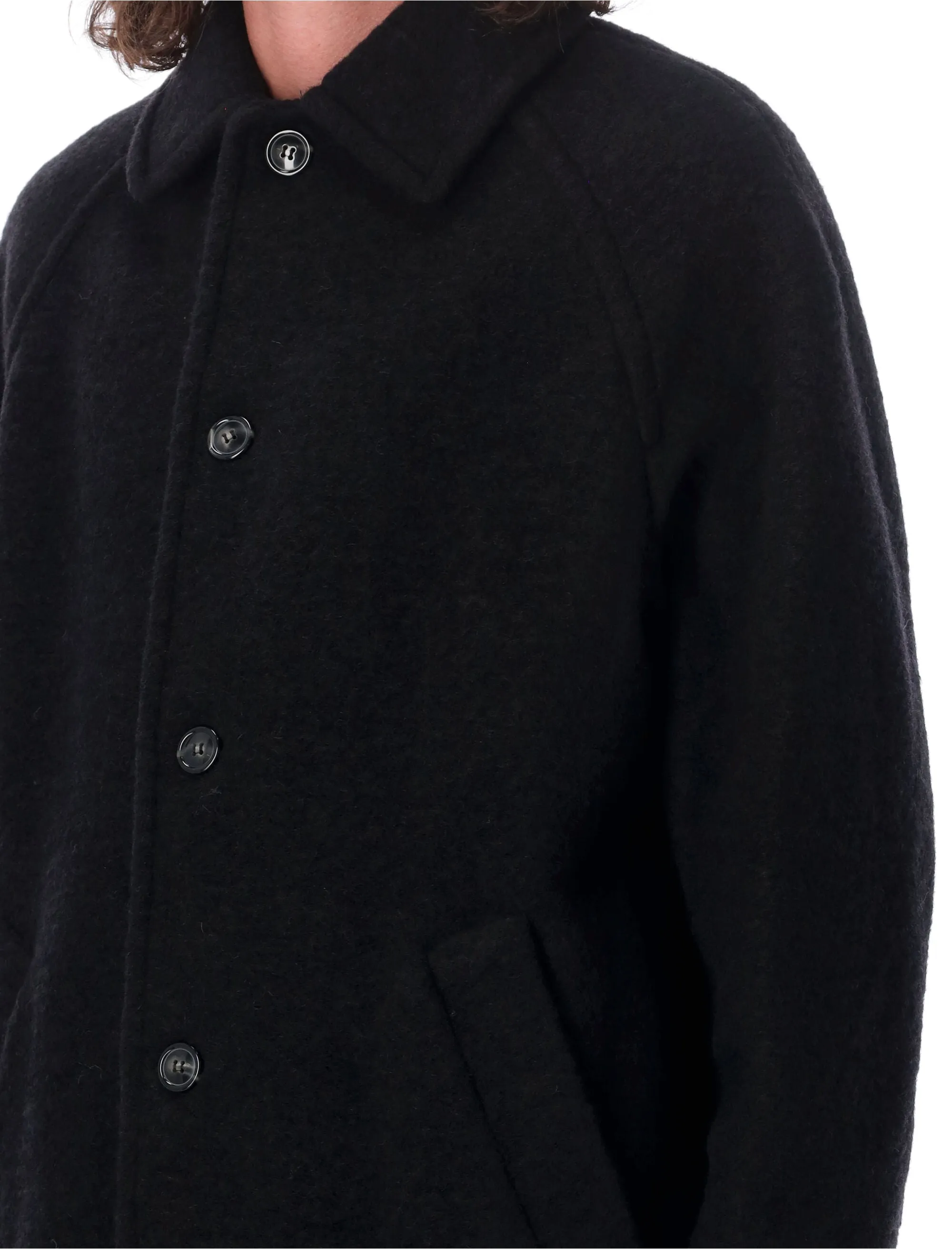 A.P.C. Elegant Wool Blend Winter Jacket