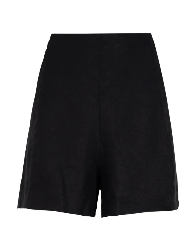 ARLO LINEN SHORT | Black