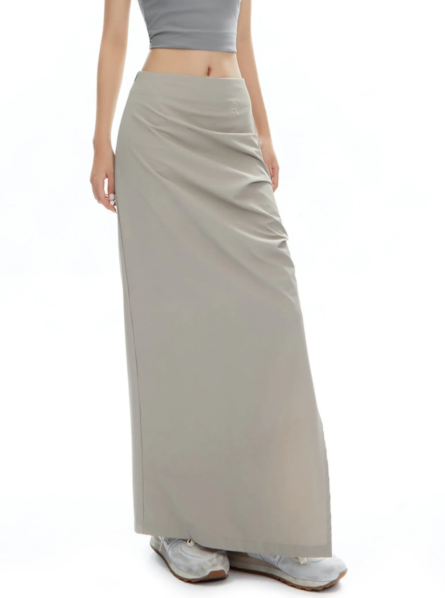 Asymmetrical Layered Maxi Skirt