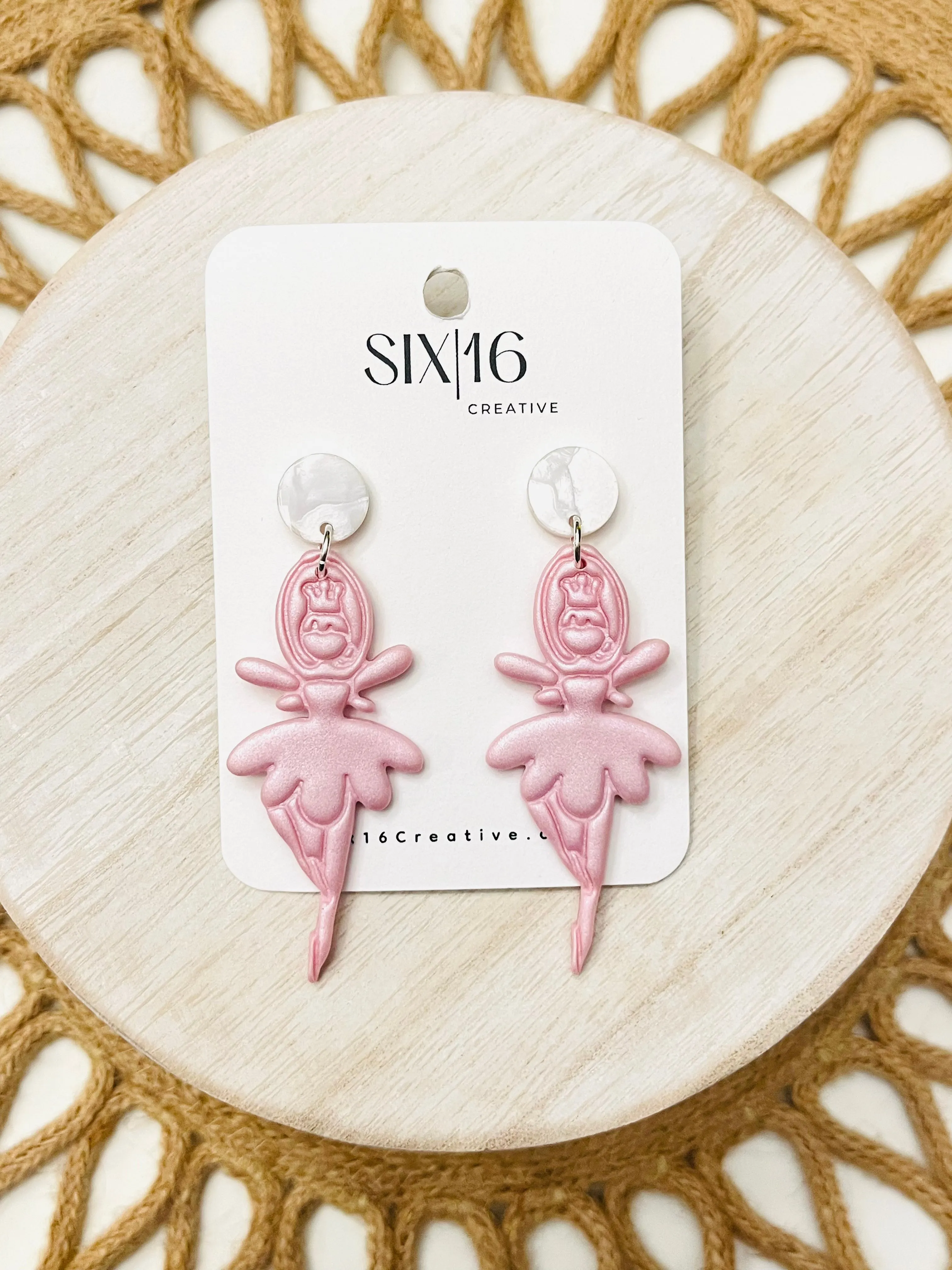 Ballerina Fairy Polymer Clay Earrings