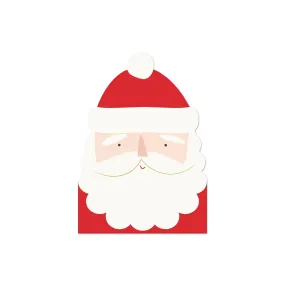 Believe Santa Face Shaped Guest Napkin