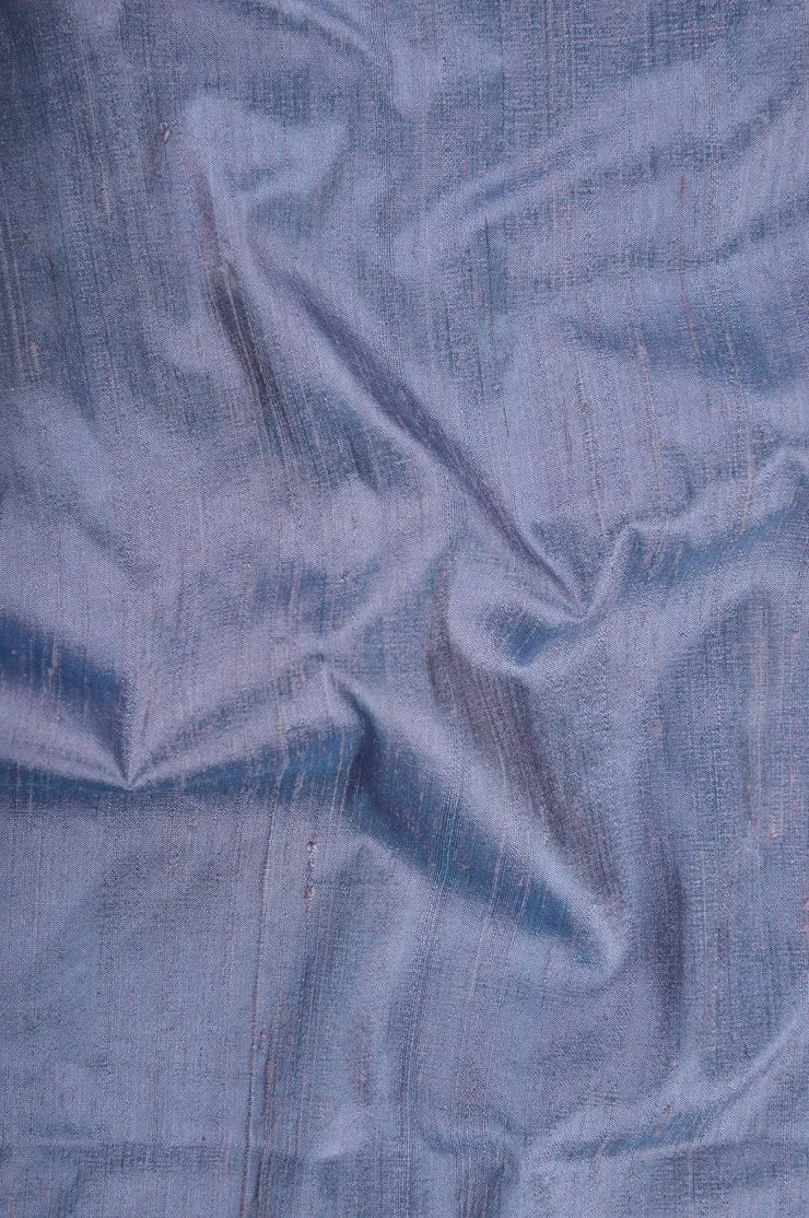 Blue Fog Dupioni Silk Fabric