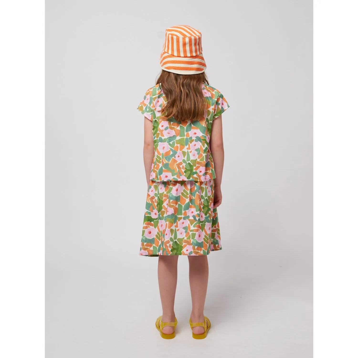 Bobo Choses Multicolor Floral All Over Woven Midi Skirt