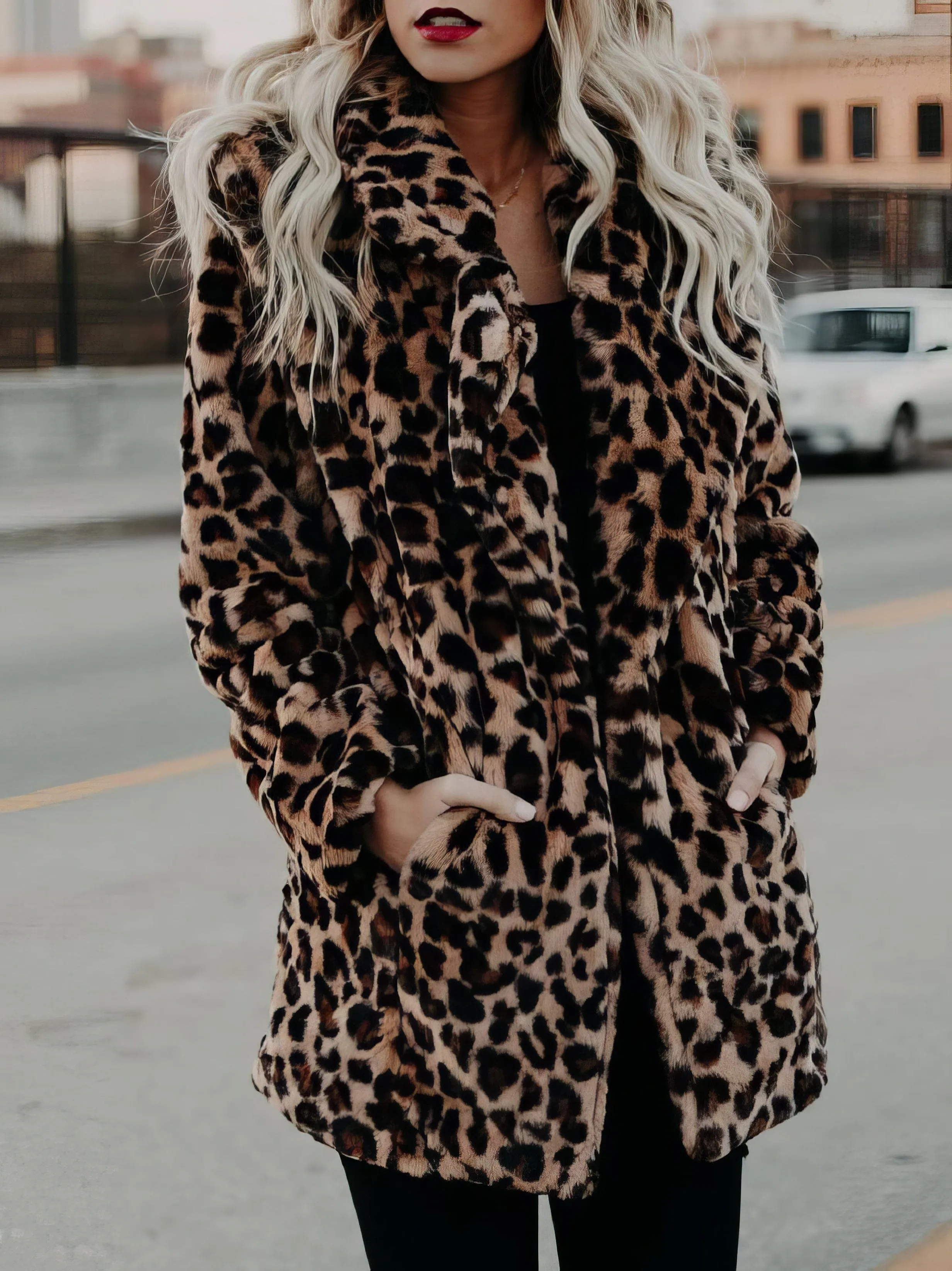 Bohemian Leopard Print Coat