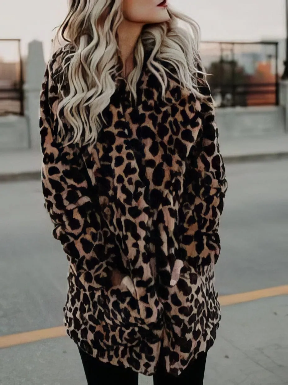 Bohemian Leopard Print Coat