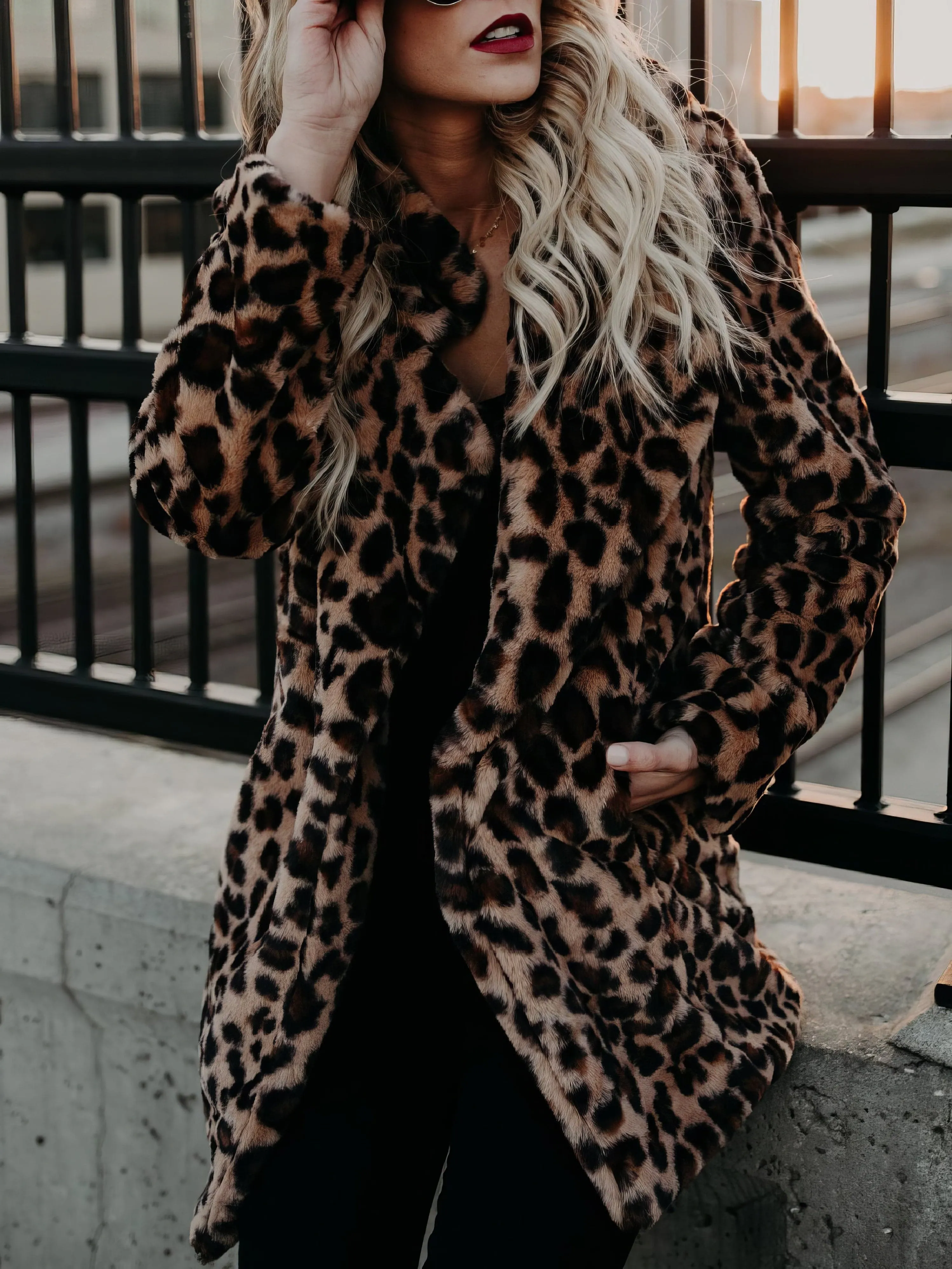 Bohemian Leopard Print Coat