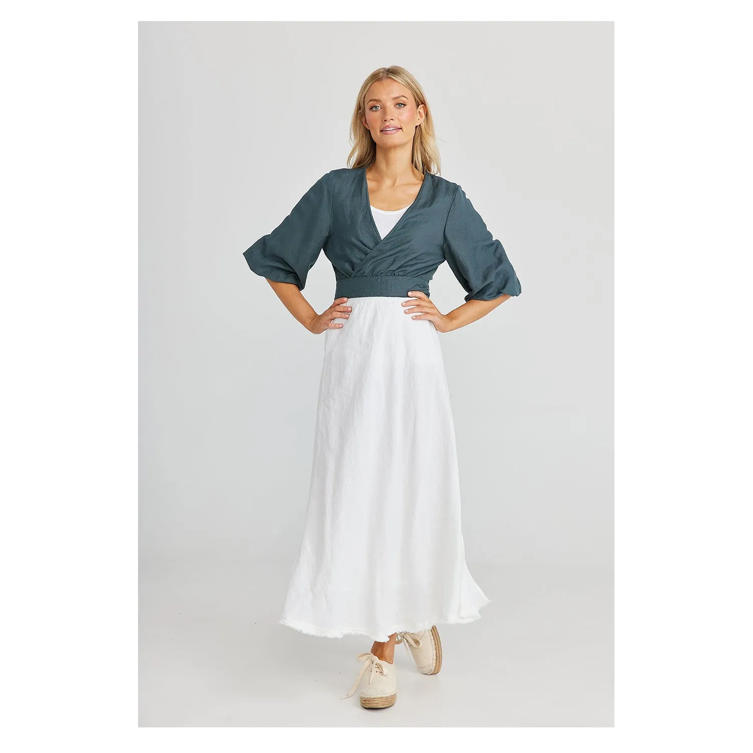 Bolero Ava - Slate Linen Viscose