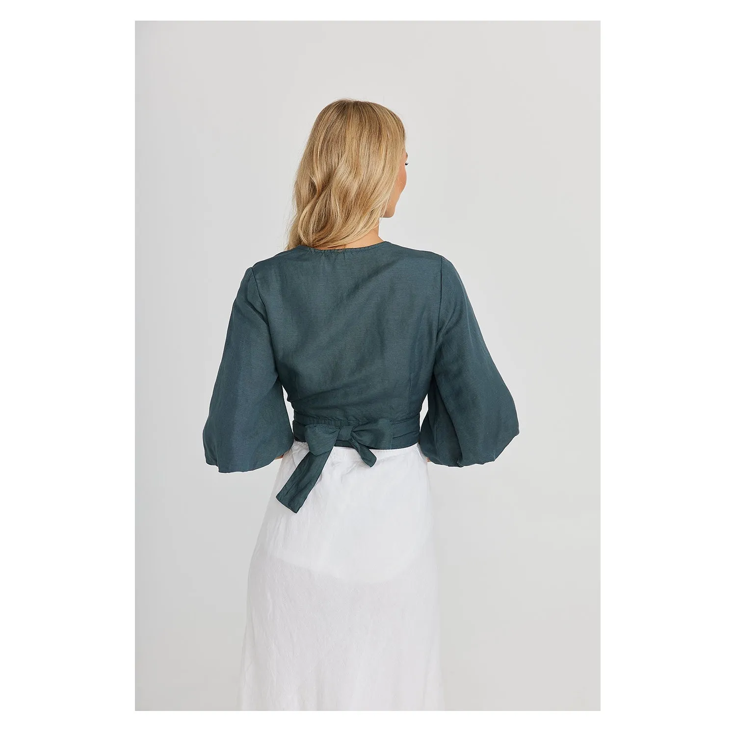 Bolero Ava - Slate Linen Viscose