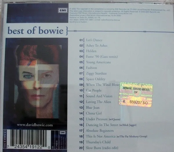 Bowie* - Best Of Bowie (CD, Comp) (NM or M-)