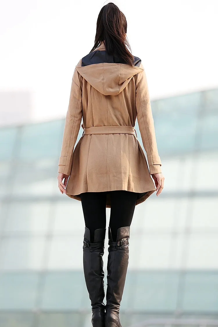 Brown Women's Winter Coat In Fashional Style C246