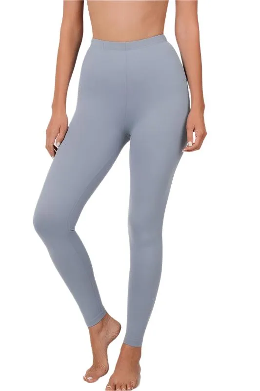 Brushed DTY Microfiber Full-Length Leggings