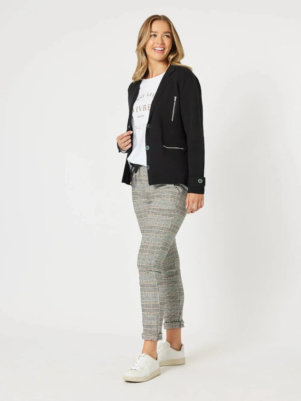 CARA CHECK PANT