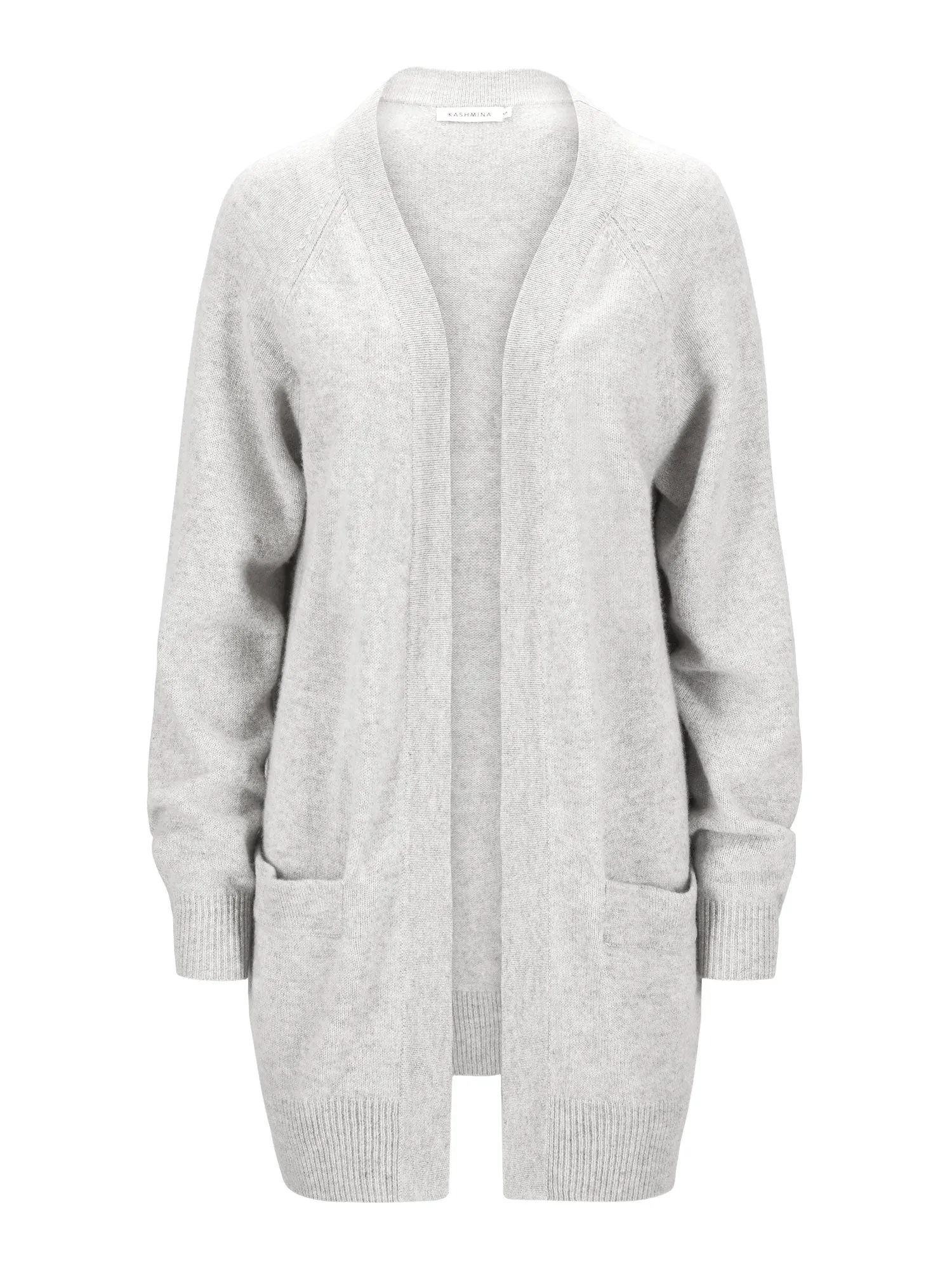 Cashmere cardigan "Solveig" - light grey