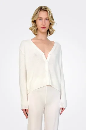 Cashmere Cardigan - White