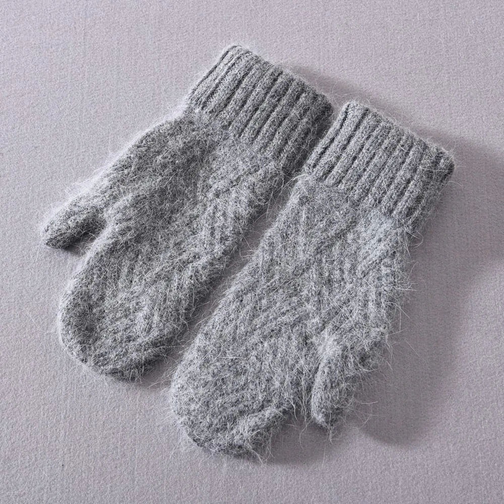 Cashmere Knit Mittens for Unmatched Warmth & Style