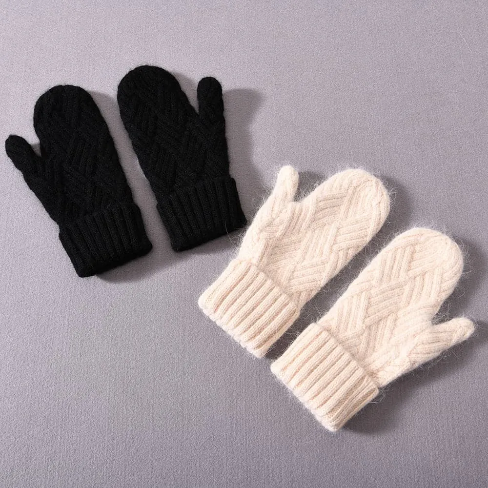 Cashmere Knit Mittens for Unmatched Warmth & Style