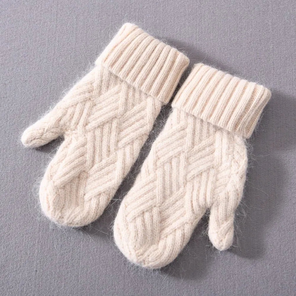 Cashmere Knit Mittens for Unmatched Warmth & Style