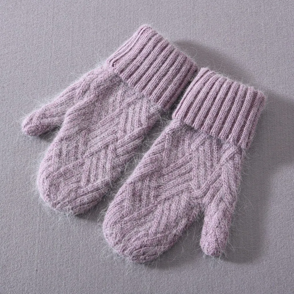 Cashmere Knit Mittens for Unmatched Warmth & Style