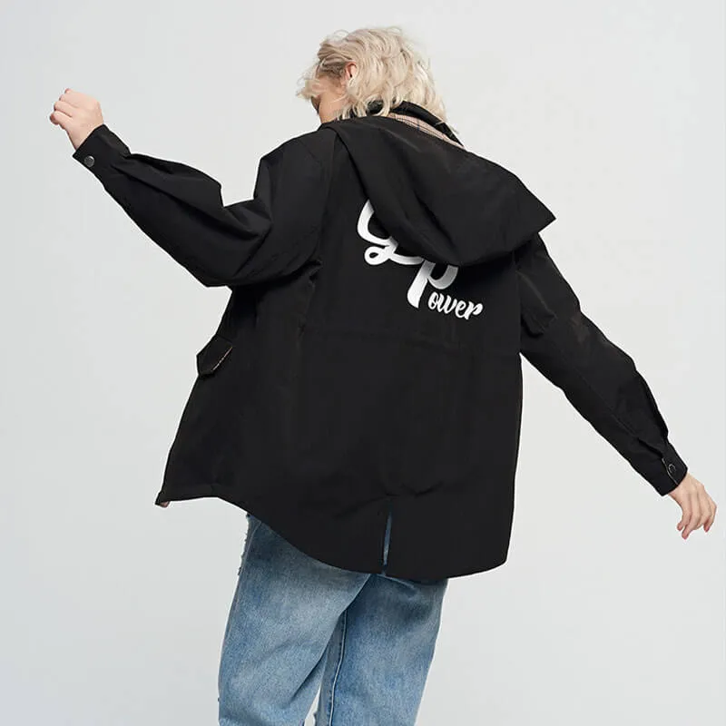 Casual Hooded Windbreaker Jacket