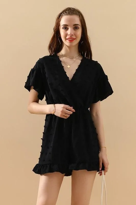 CASUAL RUFFLED CHIFFON JUMPSUIT