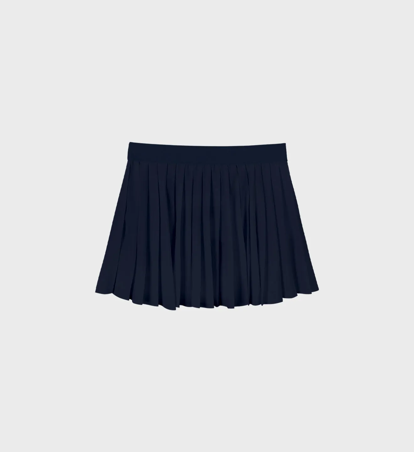 Classic Logo Pleated Skirt - Navy