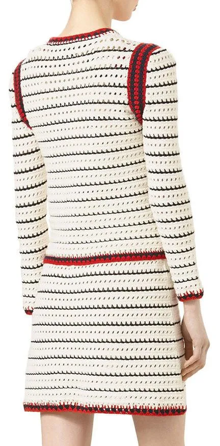 Classic Web-Trim Cardigan Sweater