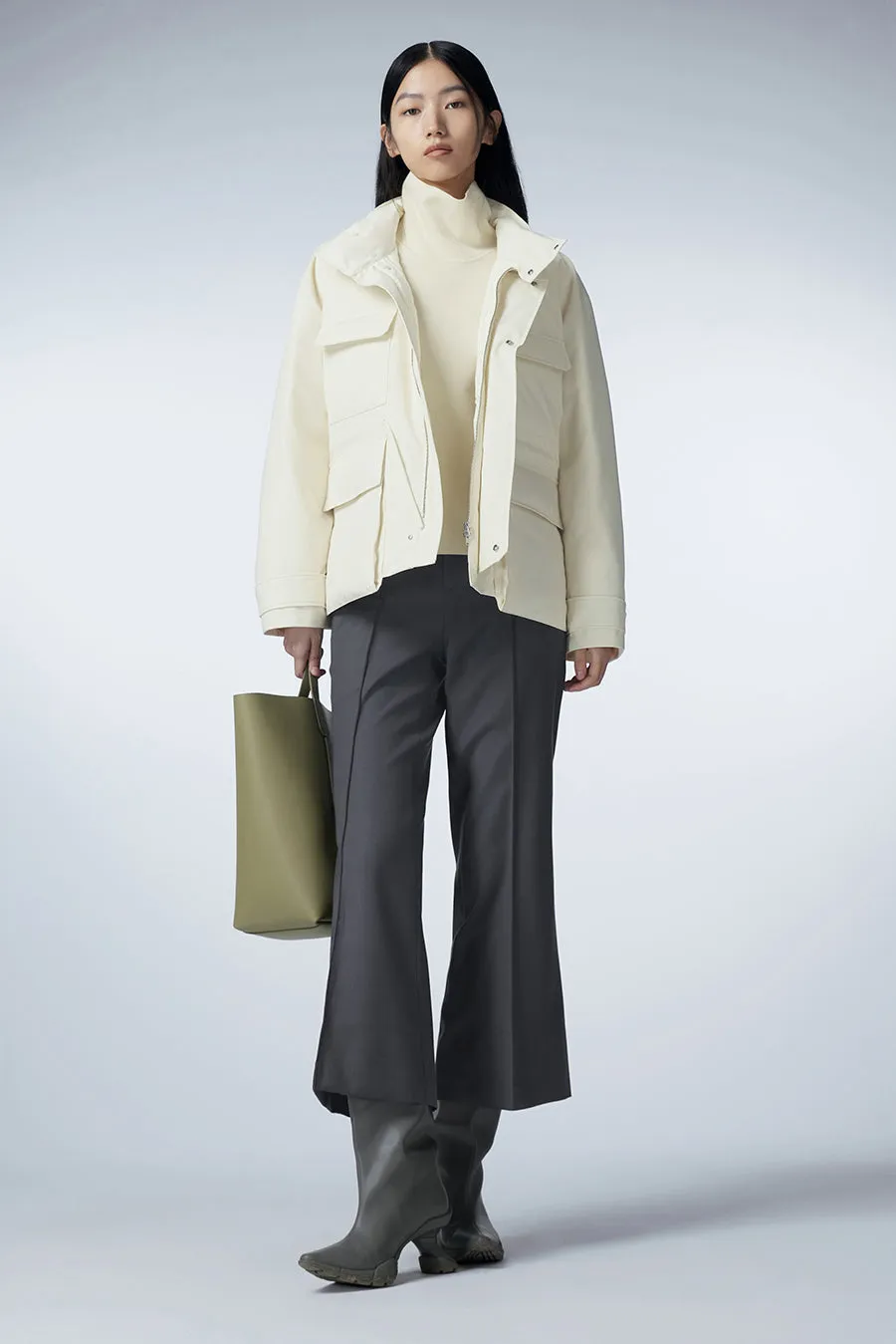 Coat / JNBY Cropped Cargo Down Coat