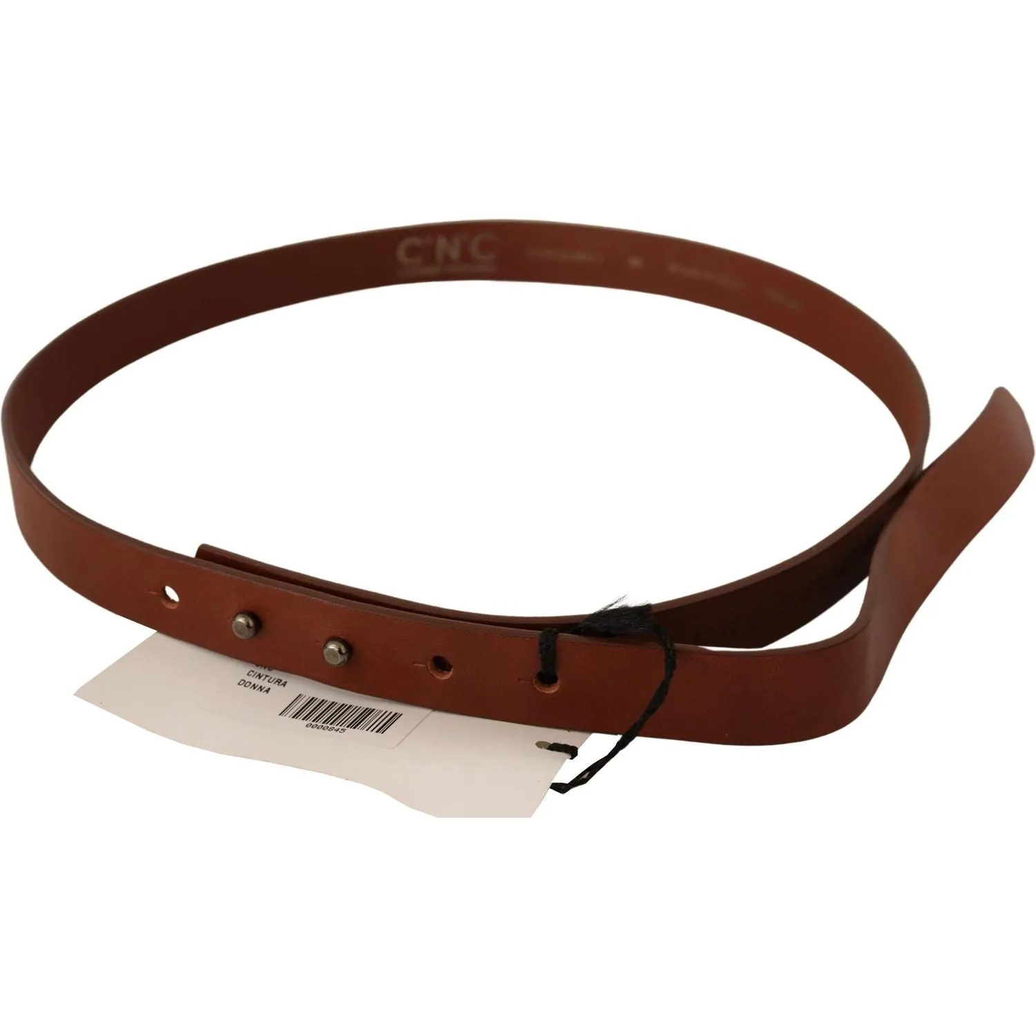 Costume National Elegant Brown Leather Fashion Belt