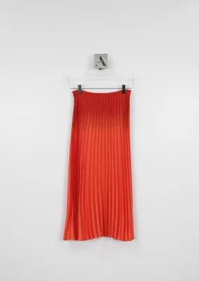 Crepe Pleated Midi Skirt