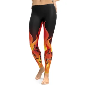 Crimson Inferno Leggings