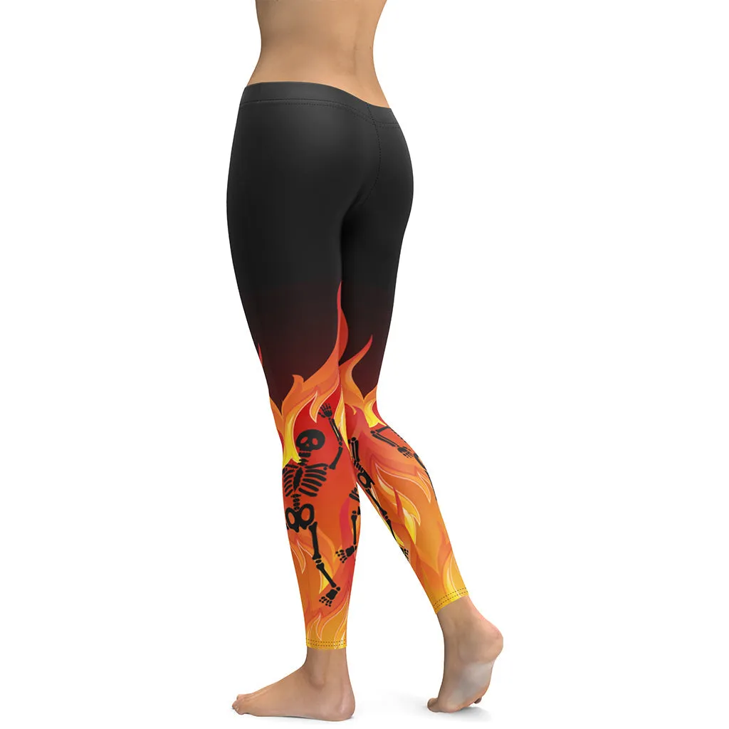 Crimson Inferno Leggings