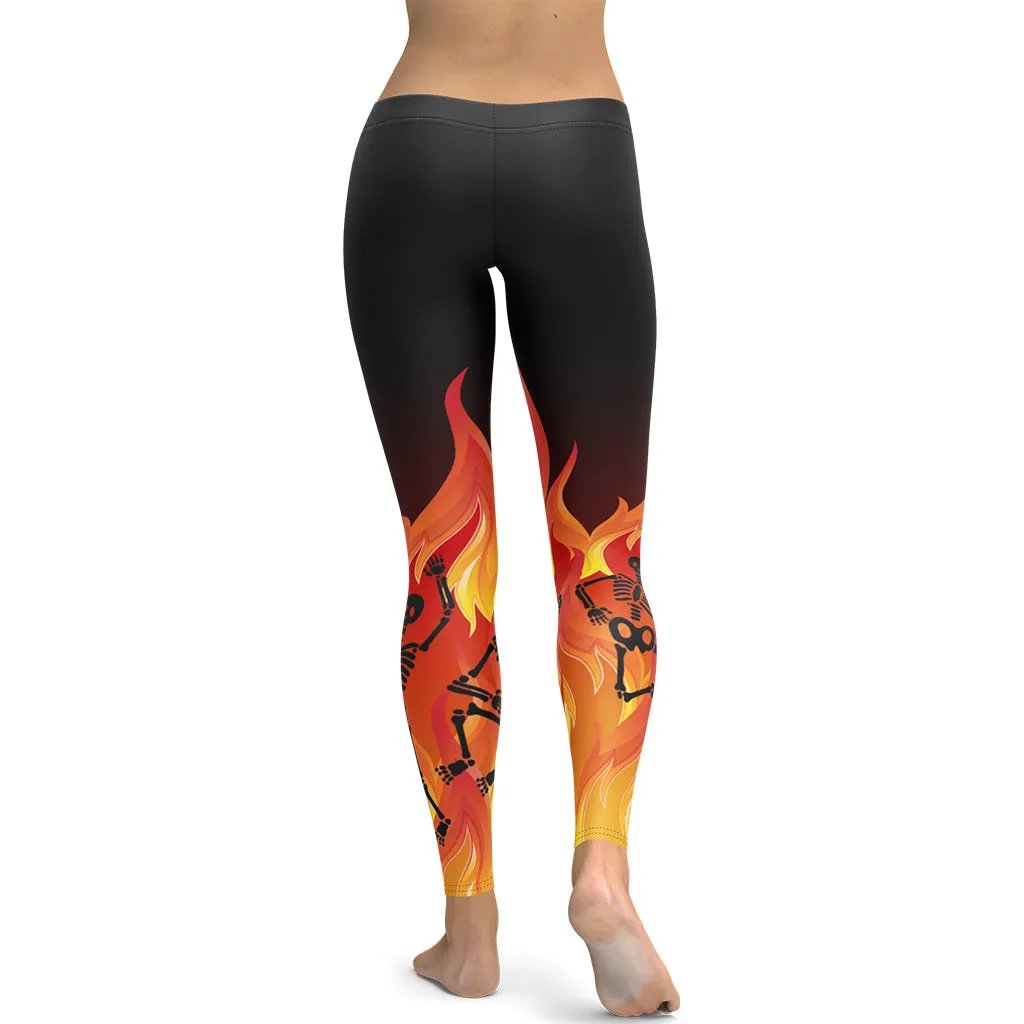 Crimson Inferno Leggings