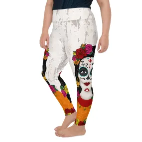 Day of the Dead Vibes Plus Size Leggings