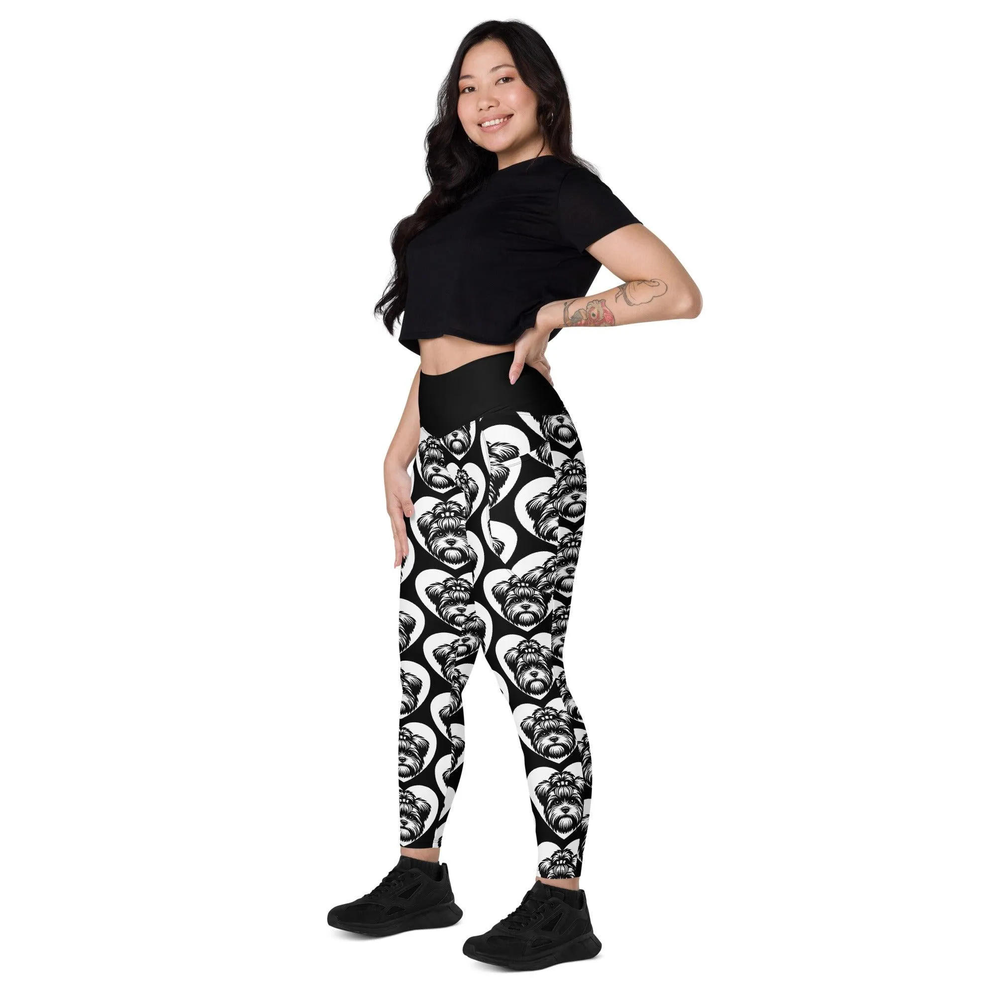 DOG BREED LEGGINGS with pockets - MORKIE - HERTTAHOUND