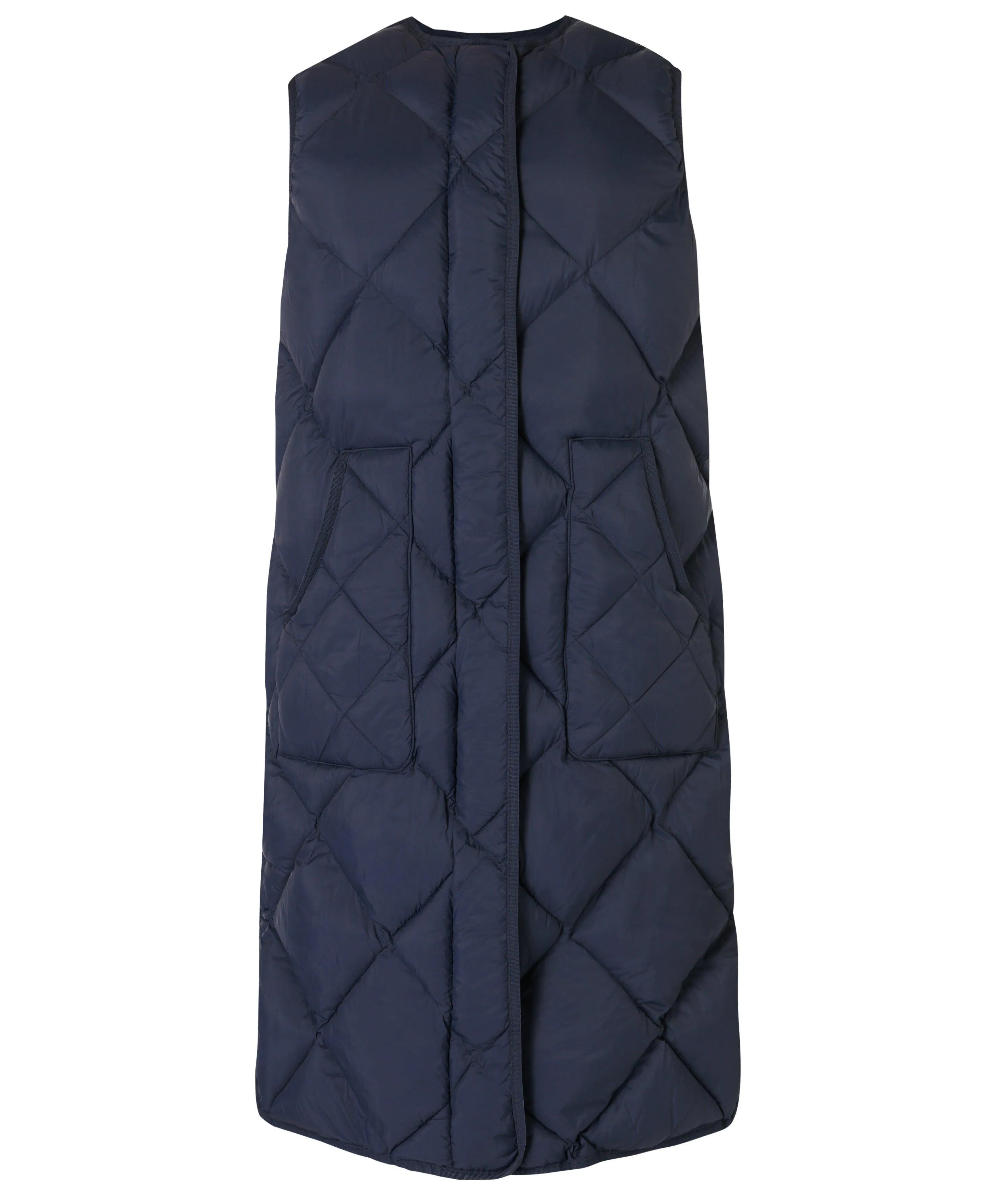 Downtown Quilted Vest Sb9378 Navy-Blue