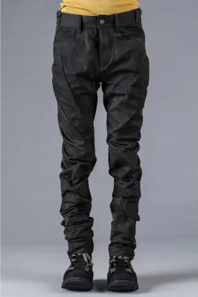 Dust Stretch Denim Overlock Twist Curve Slim Pants