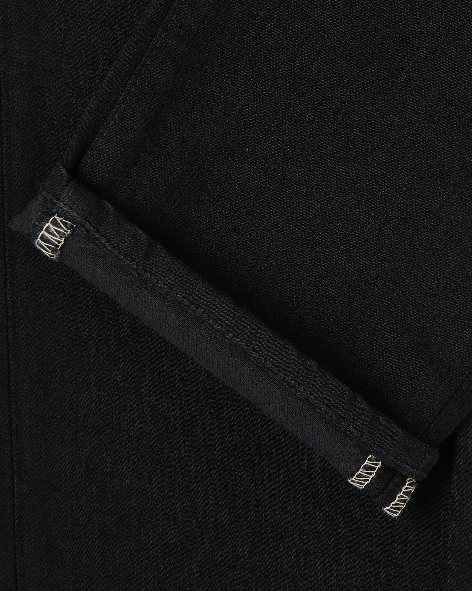 Edwin Made In Japan Slim Tapered Mens Jeans - 12.5oz Kaihara Black x Black Stretch Denim / Black Rinsed