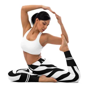 Elegant Zebra Yoga Leggings, lioness-love