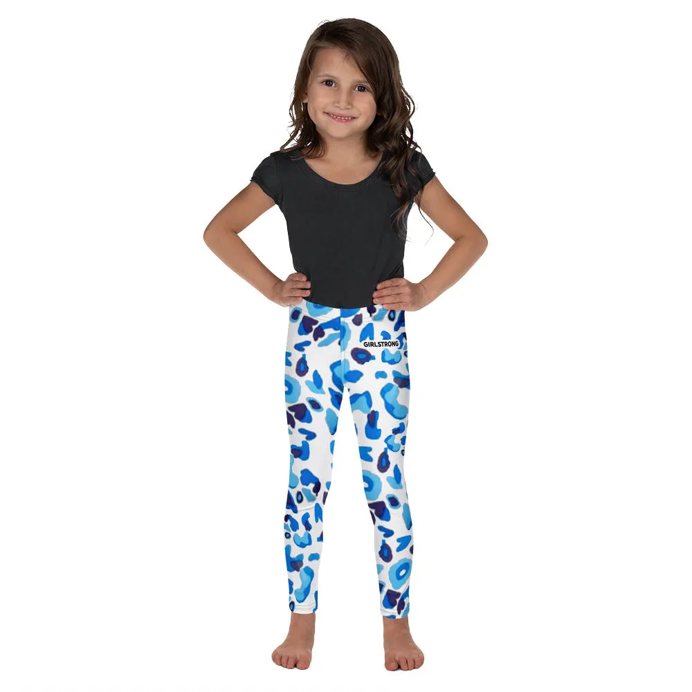 ELEVATED ESSENTIALS, THE PERFECT KID'S LEGGING BLUE LEOPARD