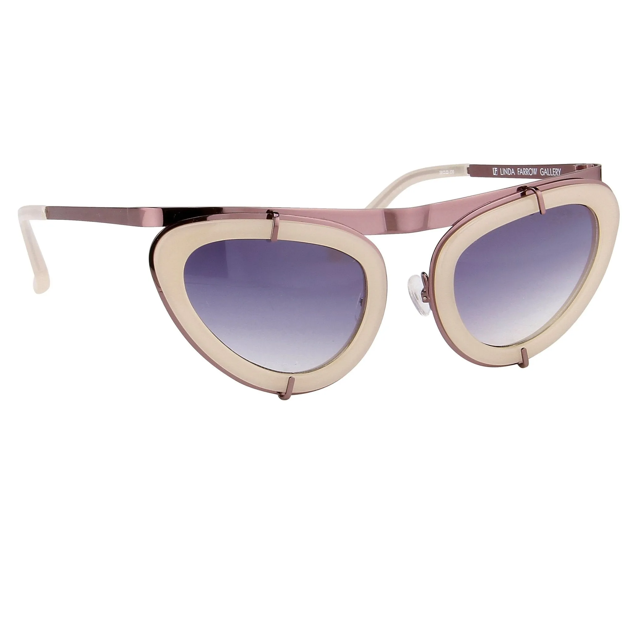 Erdem Ladies Sunglasses Cat Eye Beige and Grey EDM3C2SUN