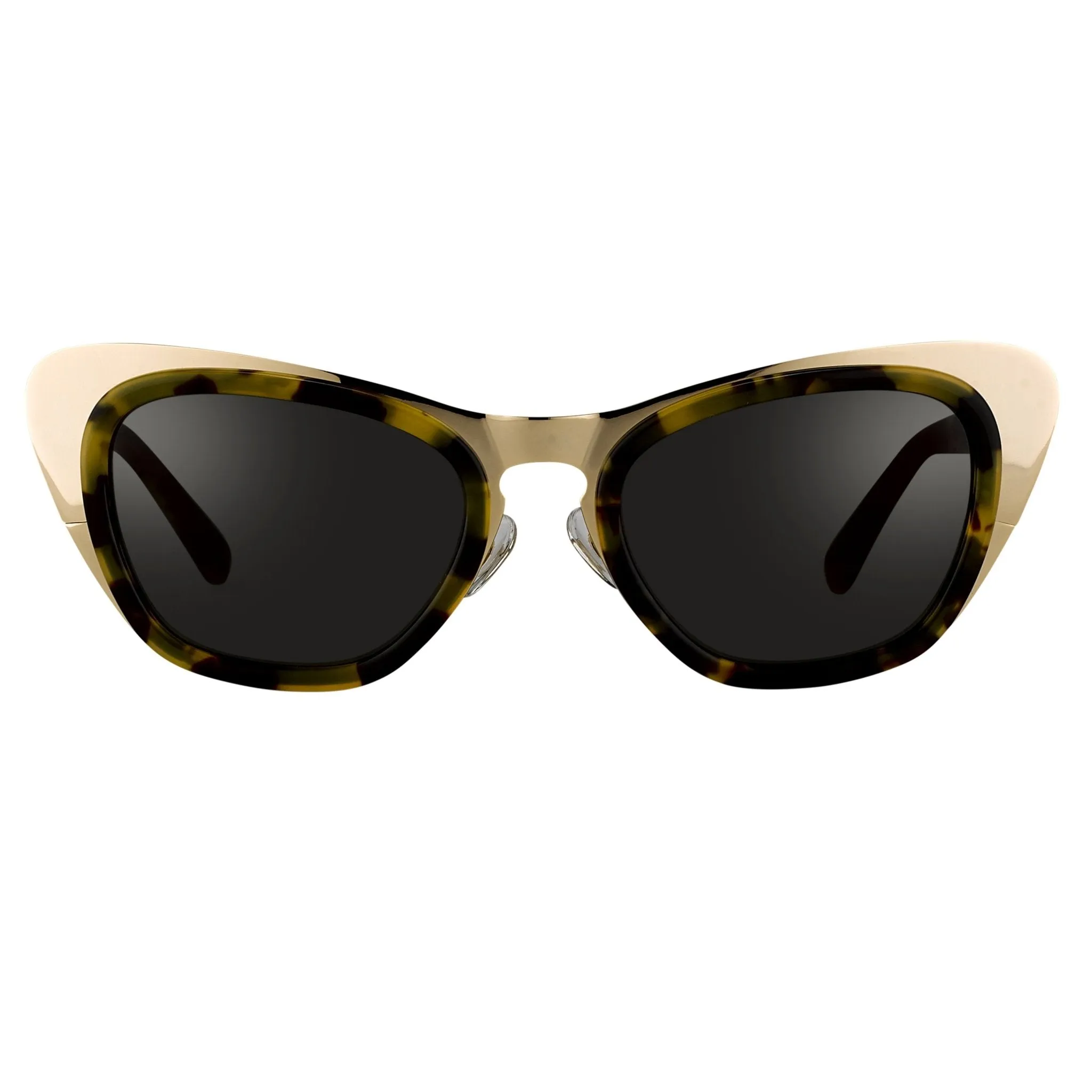 Erdem Ladies Sunglasses Cat Eye Gold Tortoise Shell and Grey EDM17C2SUN